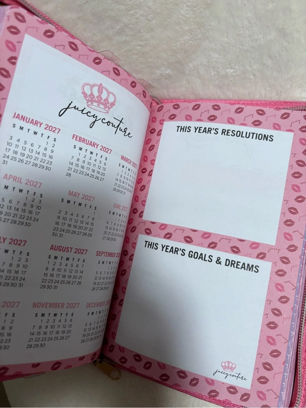 Juicy Couture ‘Juicy Girls Stay Organized’ 18 month planner with Diamond Pen